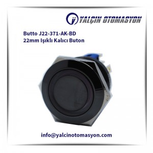 Butto J22-371-AK-BD 22mm Işıklı Kalıcı Buton