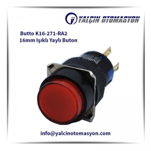 Butto K16-271-RA2 16mm Işıklı Yaylı Buton