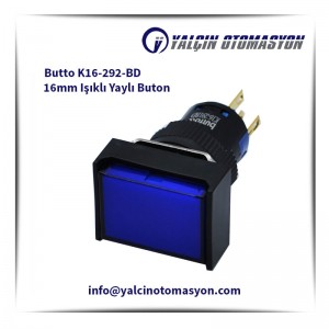 Butto K16-292-BD 16mm Işıklı Yaylı Buton