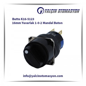 Butto K16-5123 16mm Yuvarlak 1-0-2 Mandal Buton