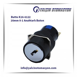 Butto K16-6122 16mm 0-1 Anahtarlı Buton