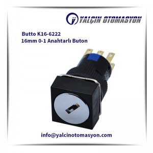 Butto K16-6222 16mm 0-1 Anahtarlı Buton