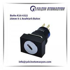 Butto K16-6322 16mm 0-1 Anahtarlı Buton