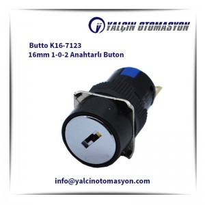 Butto K16-7123 16mm 1-0-2 Anahtarlı Buton