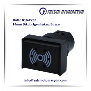 Butto K16-CZ30 16mm Dikdörtgen Işıksız Buzzer