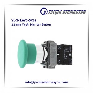 YLCN LAY5-BC31 22mm Yaylı Mantar Buton