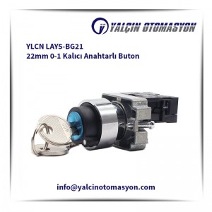 YLCN LAY5-BG21 22mm 0-1 Kalıcı Anahtarlı Buton
