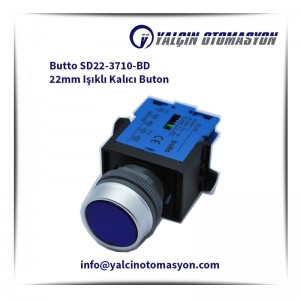 Butto SD22-3710-BD 22mm Işıklı Kalıcı Buton