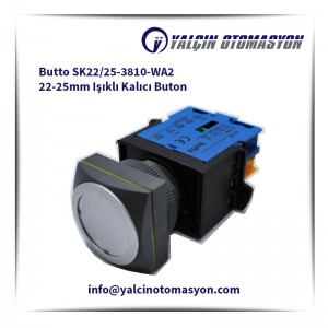 Butto SK22/25-3810-WA2 22-25mm Işıklı Kalıcı Buton