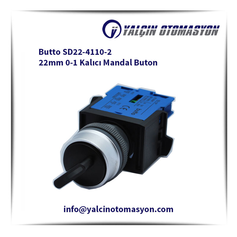 Butto SD22-4110-2 22mm 0-1 Kalıcı Mandal Buton