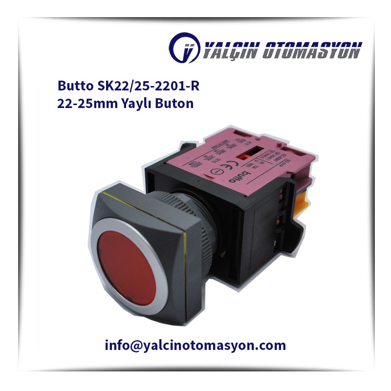 Butto SK22/25-2201-R 22-25mm Yaylı Buton