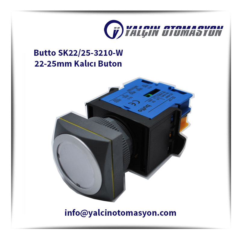 Butto SK22/25-3210-W 22-25mm Kalıcı Buton