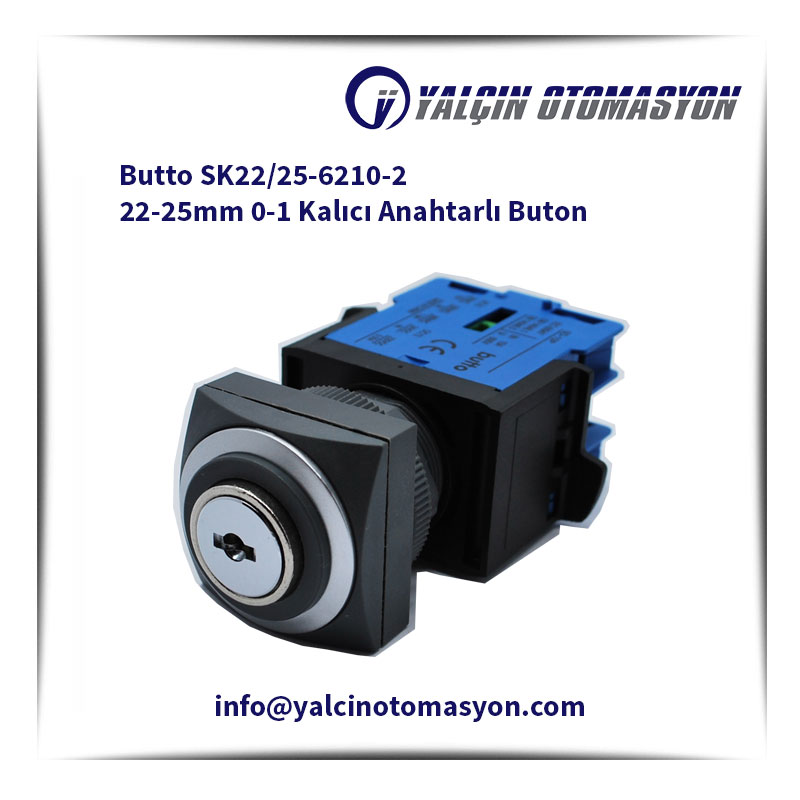 Butto SK22/25-6210-2 22-25mm 0-1 Kalıcı Anahtarlı Buton