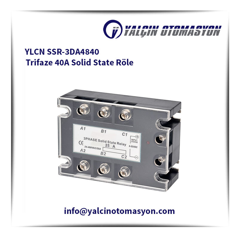 YLCN SSR-3DA4840 Trifaze 40A Solid State Röle